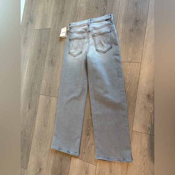 NWT MOTHER denim dodger flood noted wash grey size 24 - Picture 4 of 14